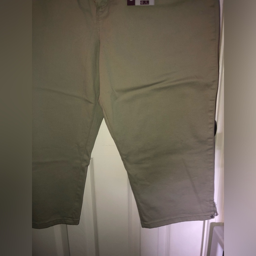 Gloria Vanderbilt Olive Green Capri Pants - Picture 6 of 13